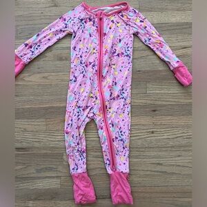 Little Sleepies paint zippy 6-12 months EUC